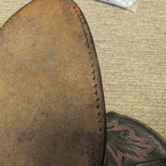 NOCONA Oxblood and Black Western Boots - Picture 11 of 14